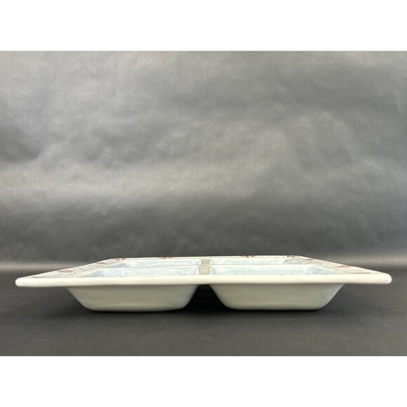 1980'S LARGE CERAMIC DIVIDED SERVING PLATTER JEWISH HANUKKAH CHANUKAH DESIGN - Picture 3 of 7